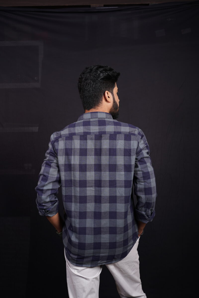 Kufle Mens Full Sleeve Checks Opaque  Checkered Casual Wear Shirt | Casual Wear - Image 5